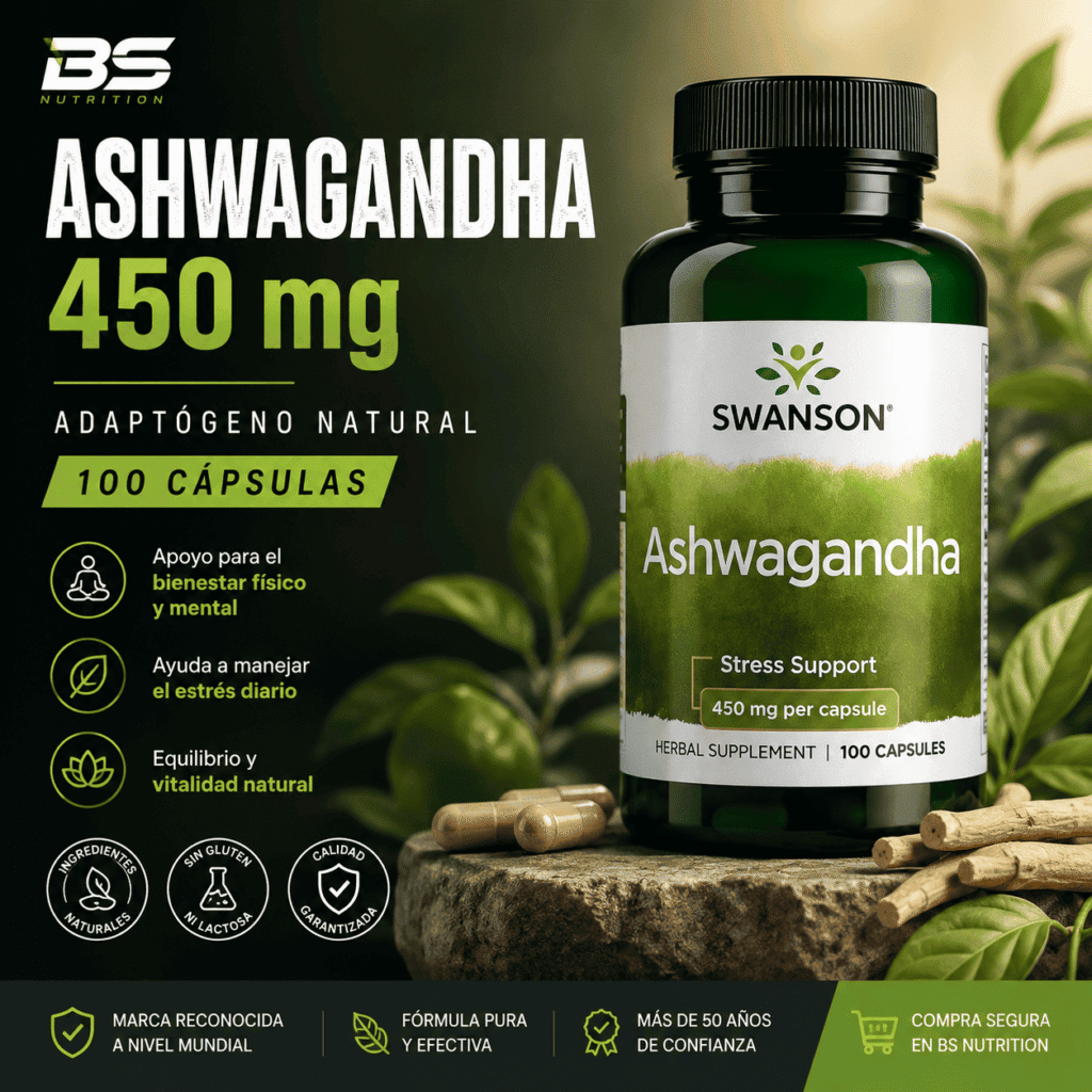 Ashwagandha Swanson 450 mg 100 cápsulas