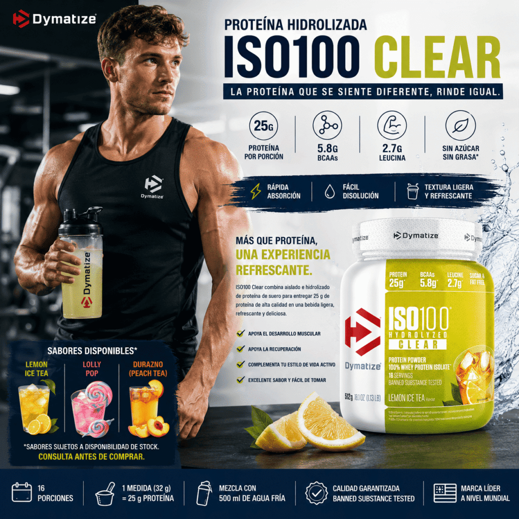 Proteína Hidrolizada ISO100 Clear Dymatize