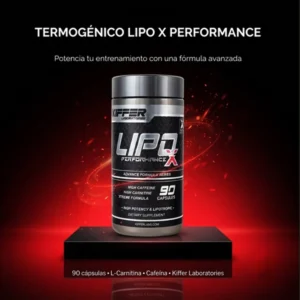 Lipo X Performance Kiffer Laboratories 90 cápsulas termogénico con L-carnitina y cafeína