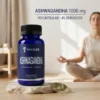 Ashwagandha 1000 mg Enerlife, suplemento adaptógeno con 90 cápsulas y 45 porciones