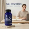 NAD Resveratrol Enerlife 500 mg, suplemento antioxidante con 90 cápsulas y 45 servicios