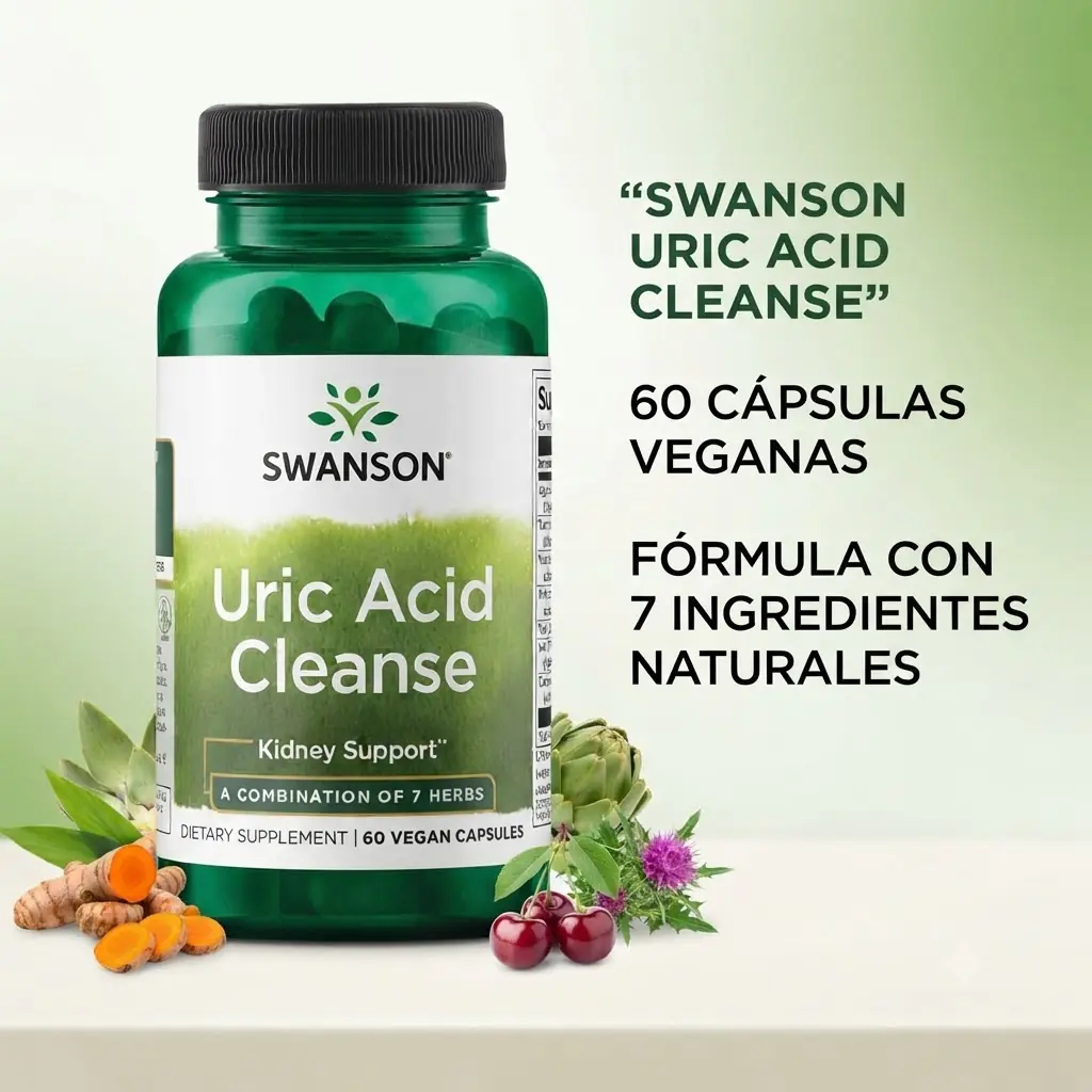 Swanson Uric Acid Cleanse 60 cápsulas veganas