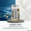 FlexNz Wellness Factor con omega 3 EPA DHA y colágeno hidrolizado tipo I y III