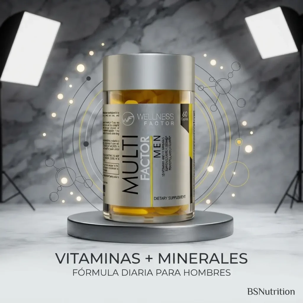 Multi Factor Men Wellness Factor con vitaminas y minerales para hombres