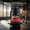 Proteína Gold Standard 2 lb Optimum Nutrition con 24 g de proteína y 29 servicios