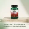 Coenzima Q10 Swanson 100 mg 50 cápsulas blandas veganas, fotografía del envase original.