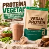 Proteína vegana BioTechUSA Vegan Protein 500 g con proteína de guisante y arroz, presentación de 20 porciones.