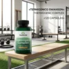 Termogénico Swanson Thermogenic Complex 120 cápsulas con extracto de té verde, cafeína anhidra y cromo Chromax.