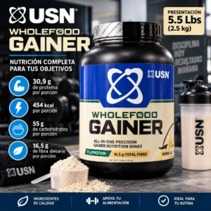 USN Wholefood Gainer 5.5 Lbs ganador de masa